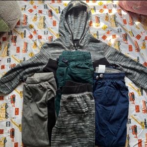 Boys 5/6 joggers bundle plus matching hoodie